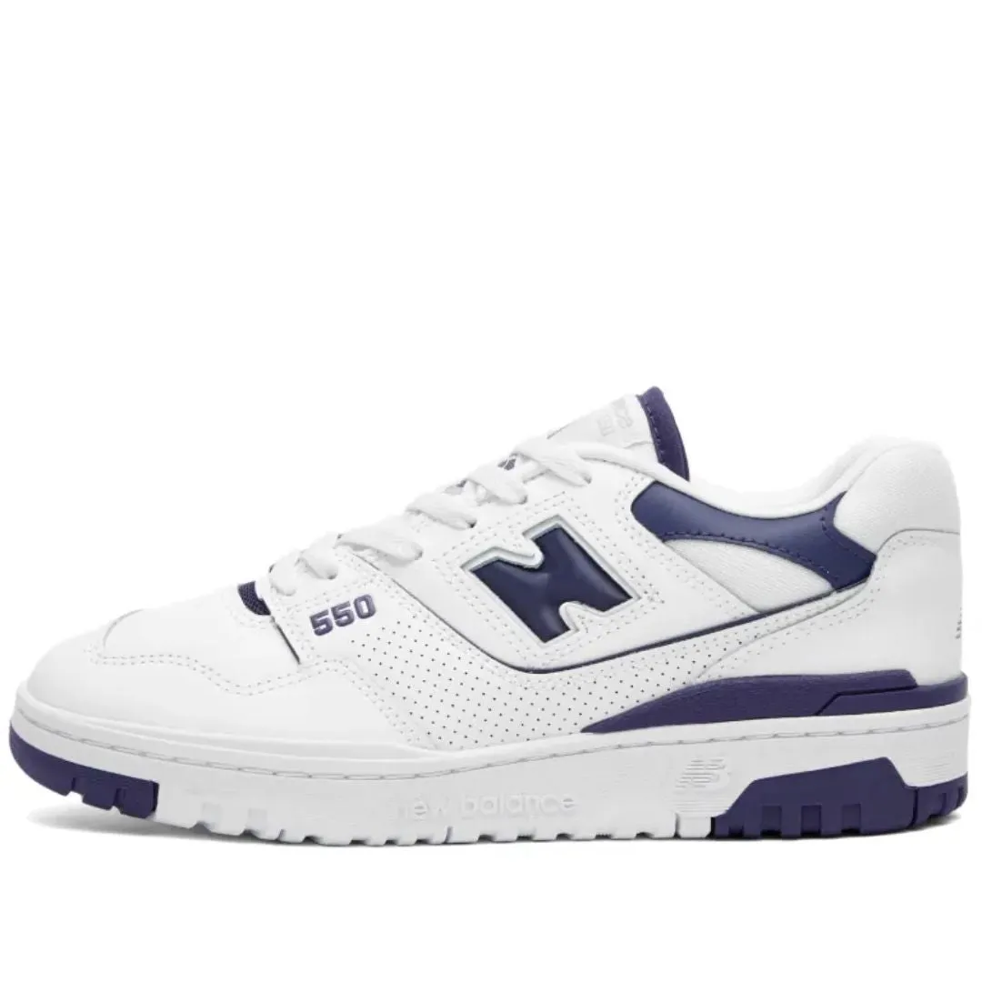 550 Sneaker (White + Navy Blue)