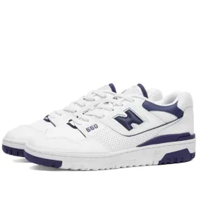 550 Sneaker (White + Navy Blue)