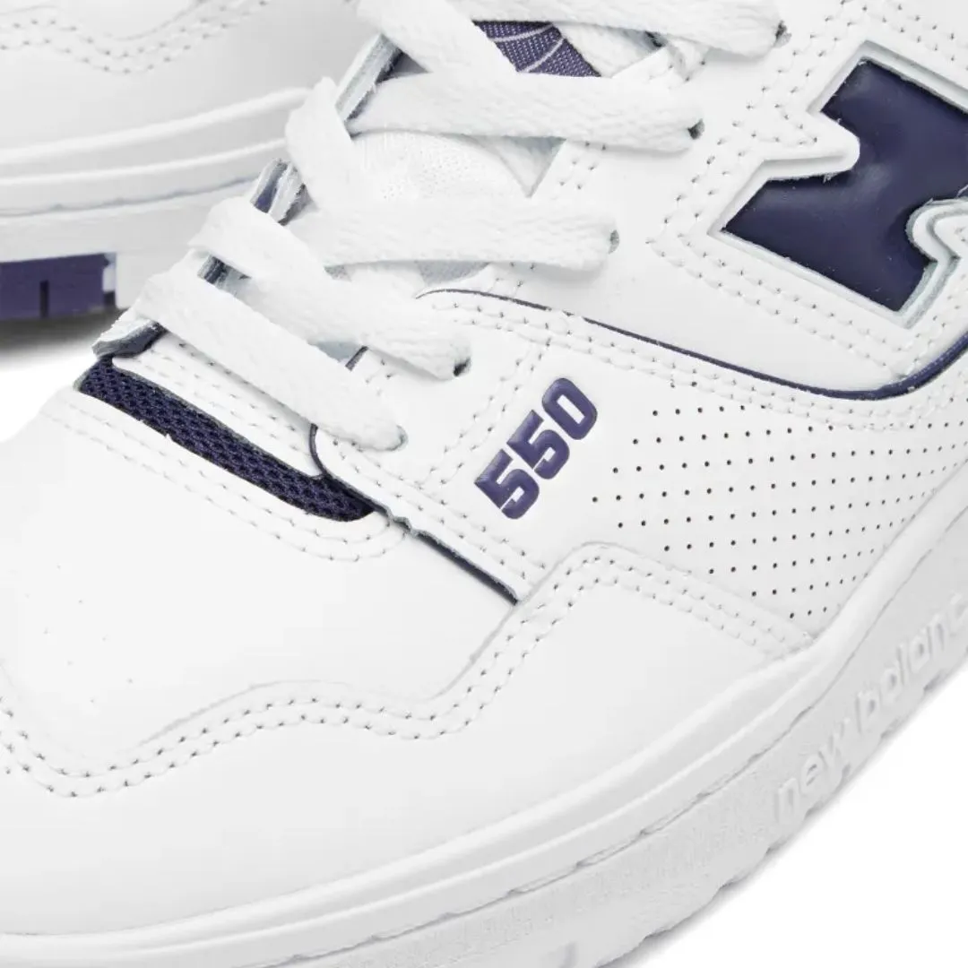 550 Sneaker (White + Navy Blue)