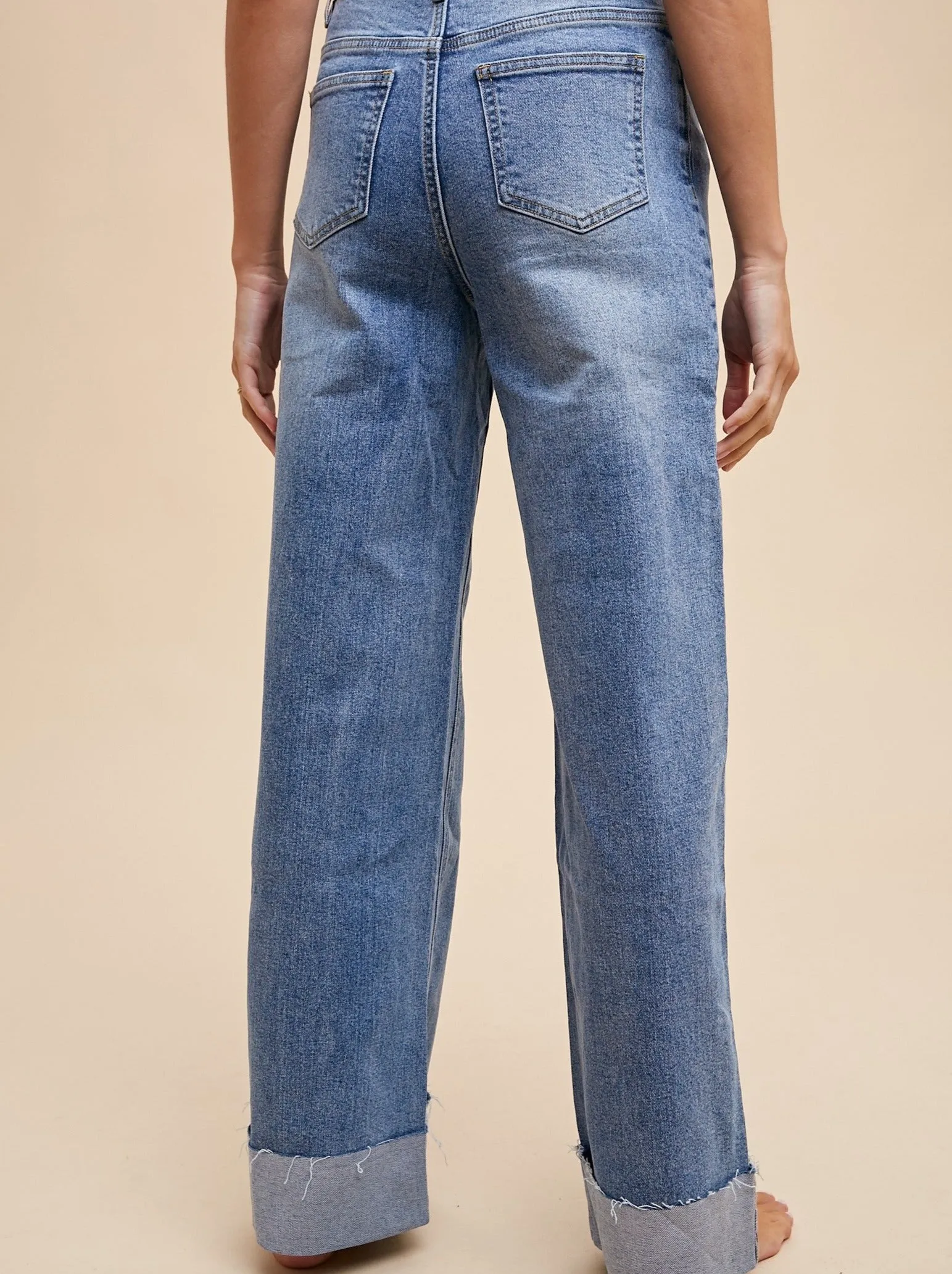 90's Stretch Cuffed Jeans