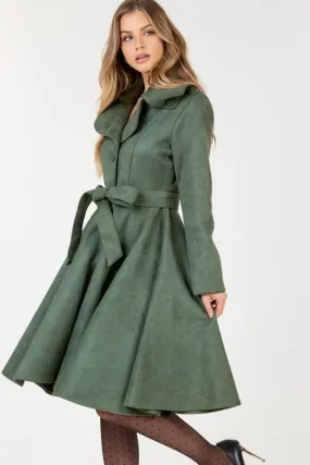 A Line Suede Coat (2 Colors)