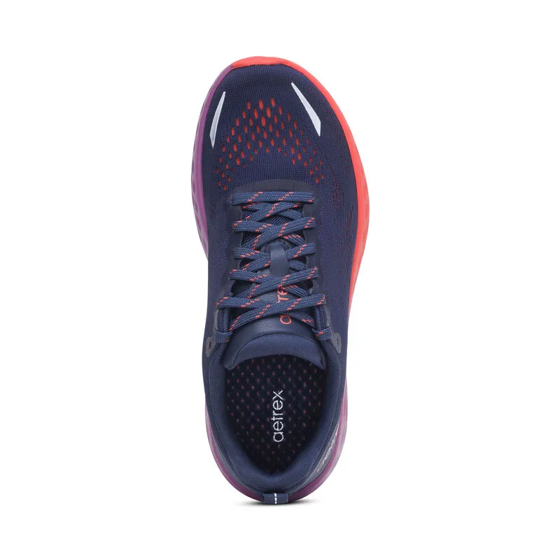 Aetrex Danika Lace Up Sneaker: Navy Coral 