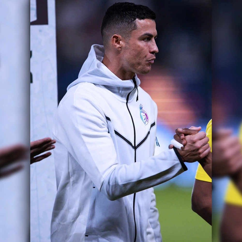 Al Nassr Tech Jacket | Cristiano Ronaldo White Jacket