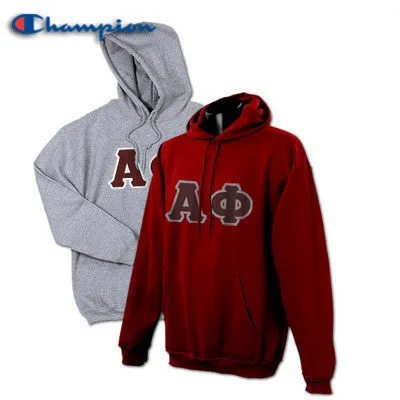 Alpha Phi Champion Powerblend Hoodie, 2-Pack Bundle Deal - Champion S700 - TWILL