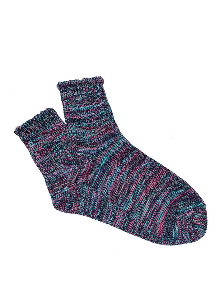 Anonymous Ism 5 Colour Mix Quarter Socks D. Violet