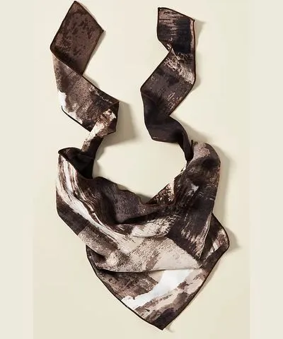 Anthropologie Paint Strokes Hair Scarf