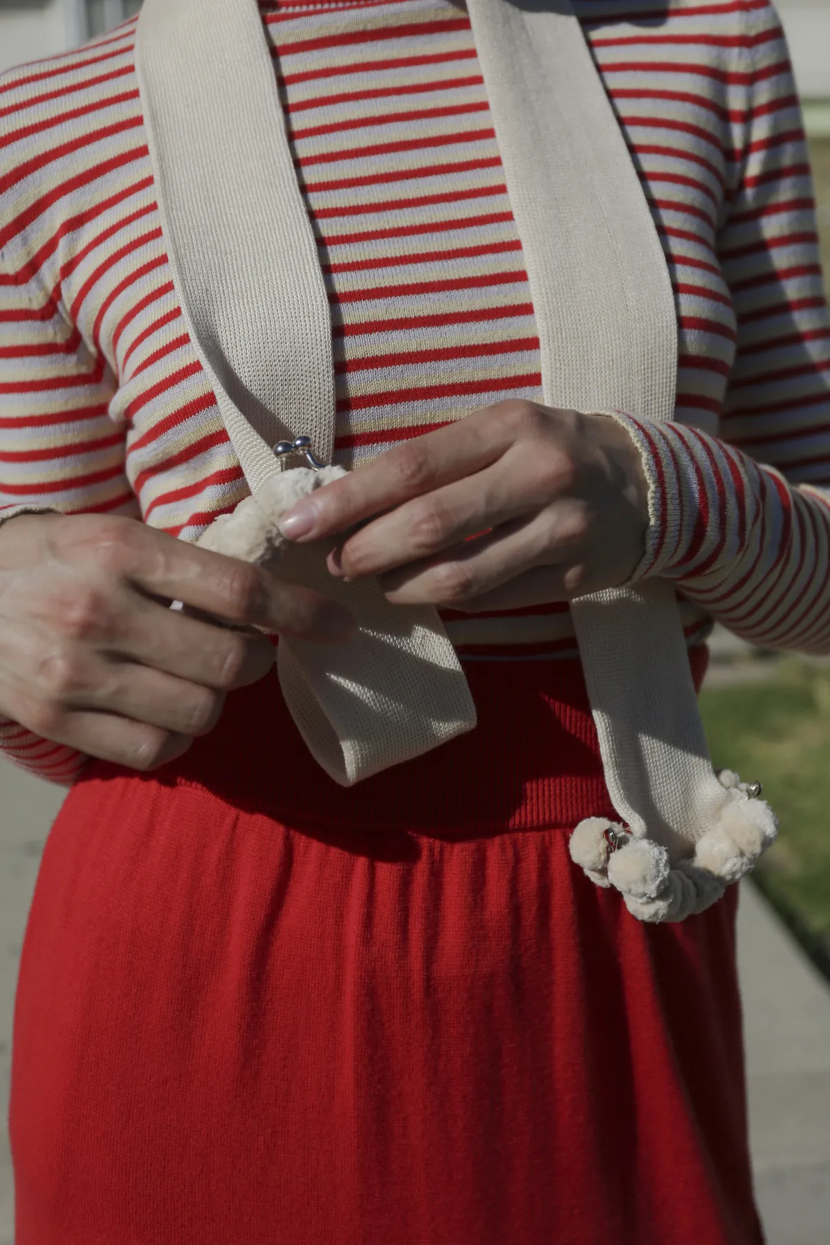 Audrey Scarf in Cream