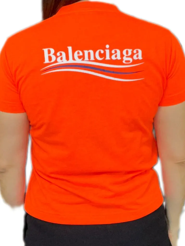 Balenciaga Wardrobe Neon Orange T-shirt - size M