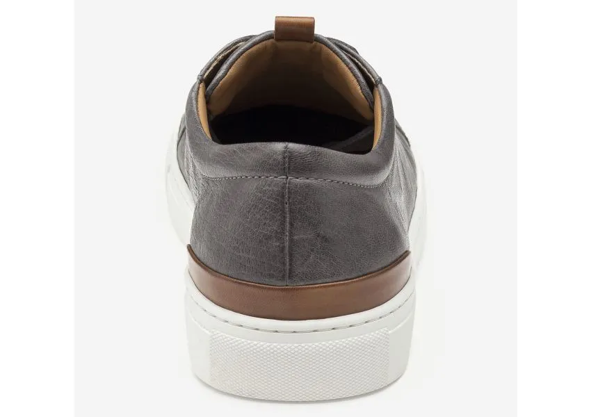 Banks Grey Leather Lace-Up Sneaker 