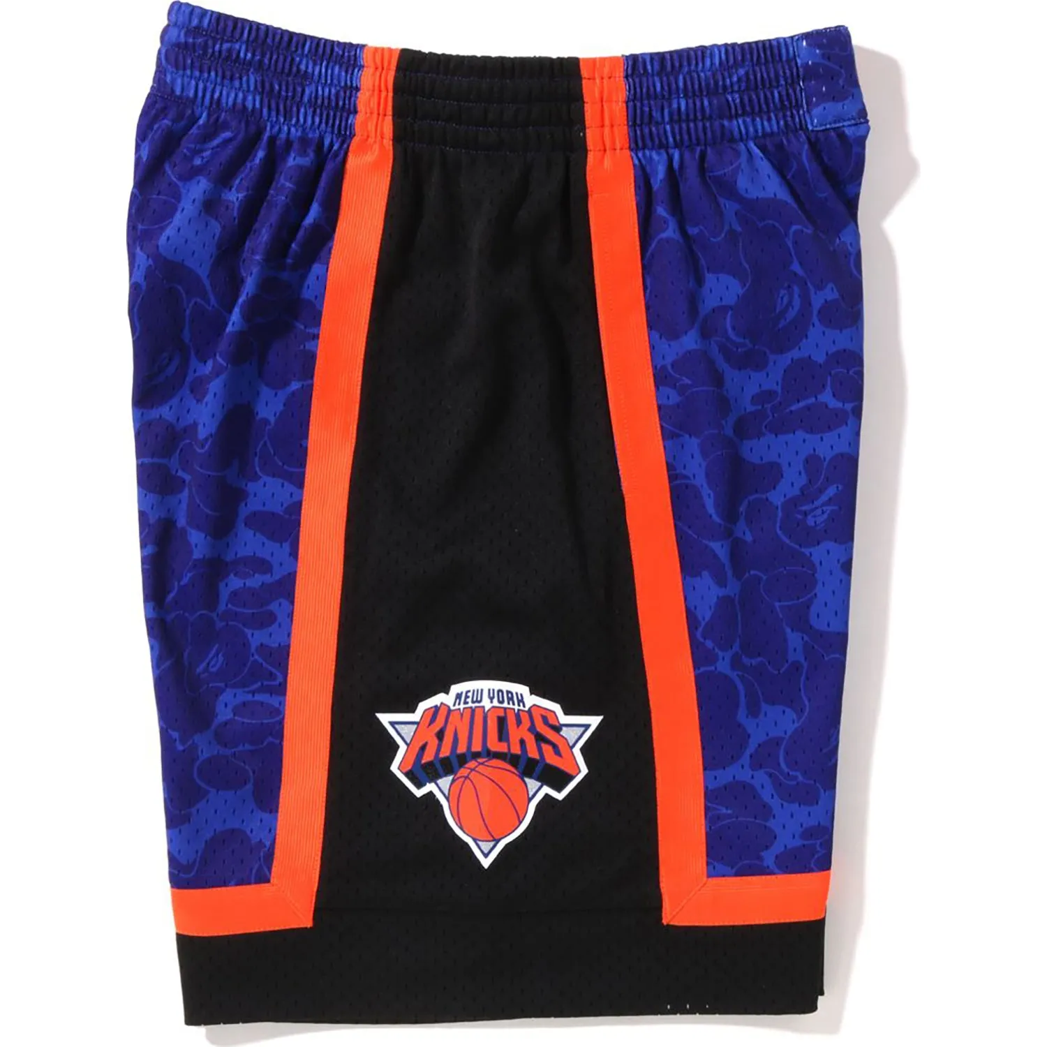 BAPE X MITCHELL & NESS NEW YORK KNICKS JERSEY SHORTS MENS