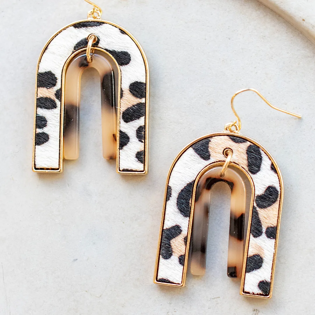 Beyond The Golden Arches Earrings, White