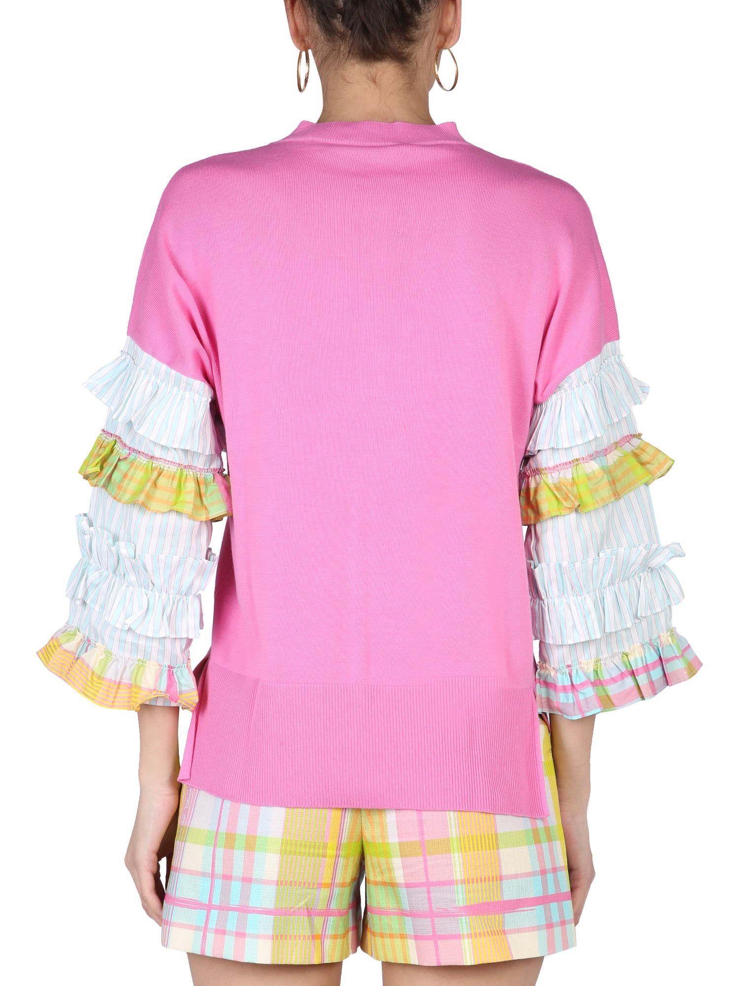 BOUTIQUE MOSCHINO    COTTON RUFFLES JERSEY