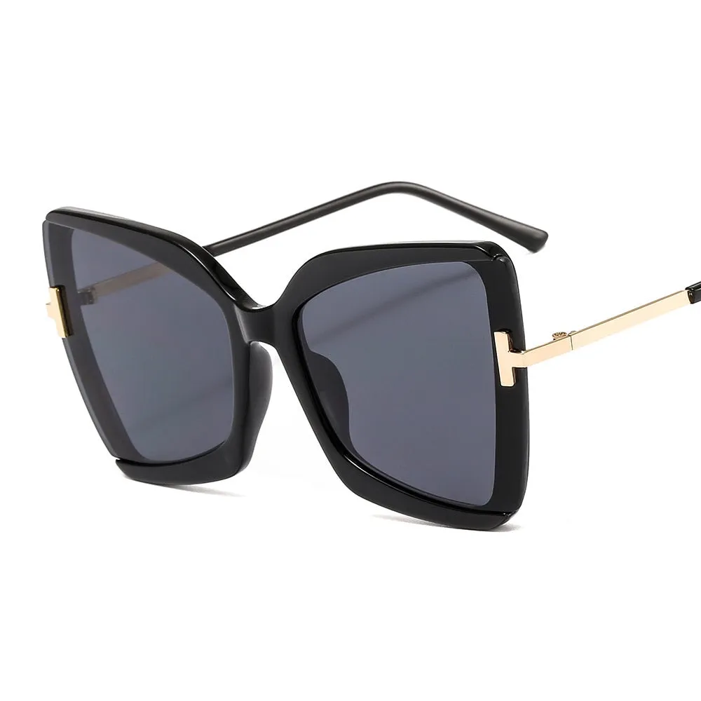 Brand Designer T Sunglasses Oversized Square Women