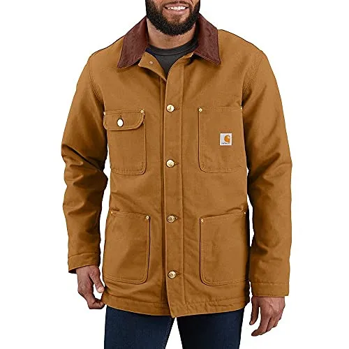 Carhartt Men's Loose Fit Firm Duck BlanketLined Chore Coat