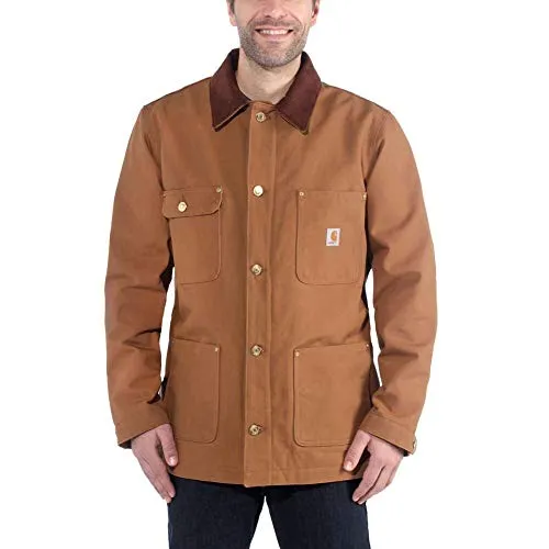 Carhartt Men's Loose Fit Firm Duck BlanketLined Chore Coat