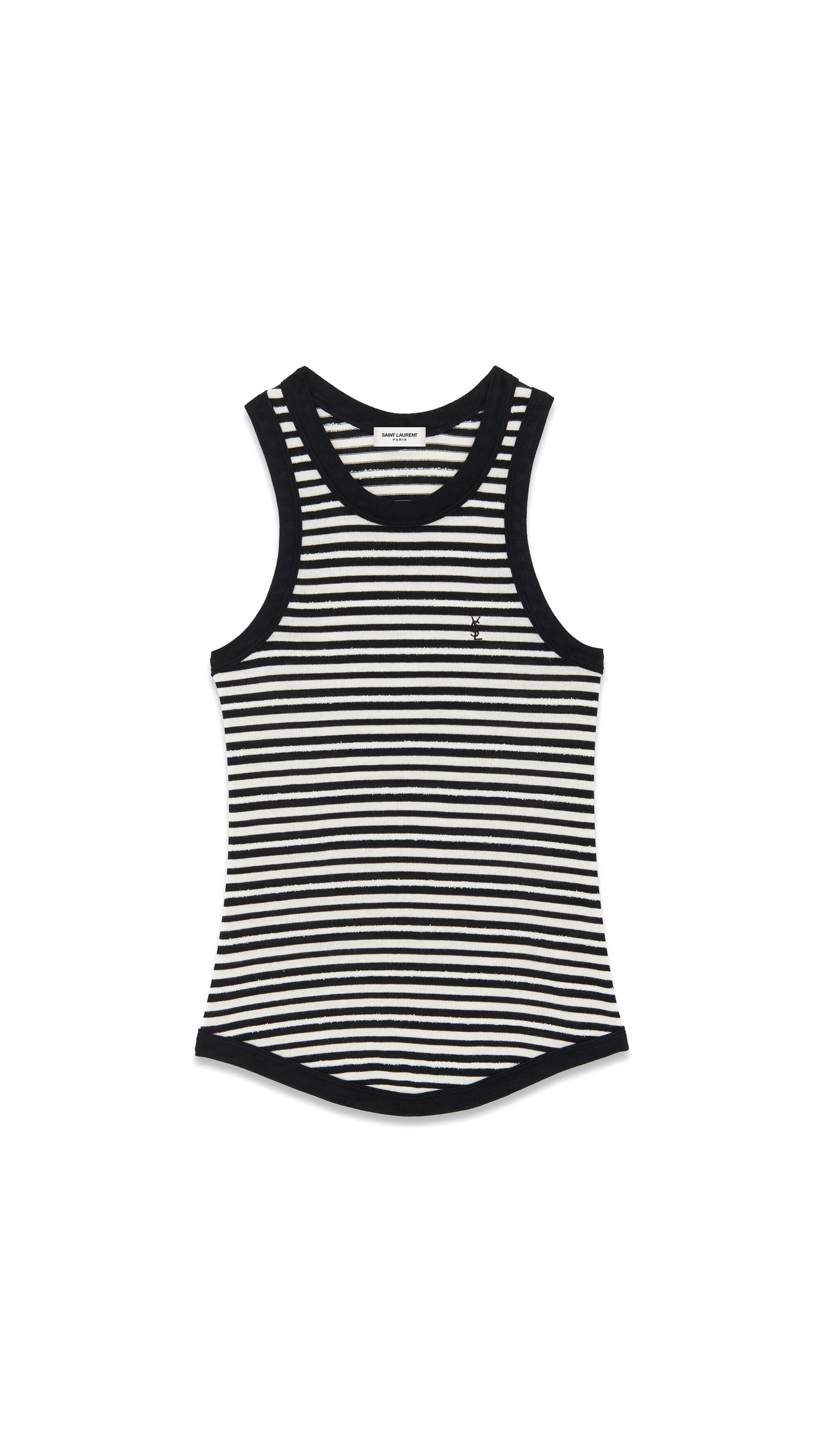 Cassandra Tank Top in Jersey - Black/White