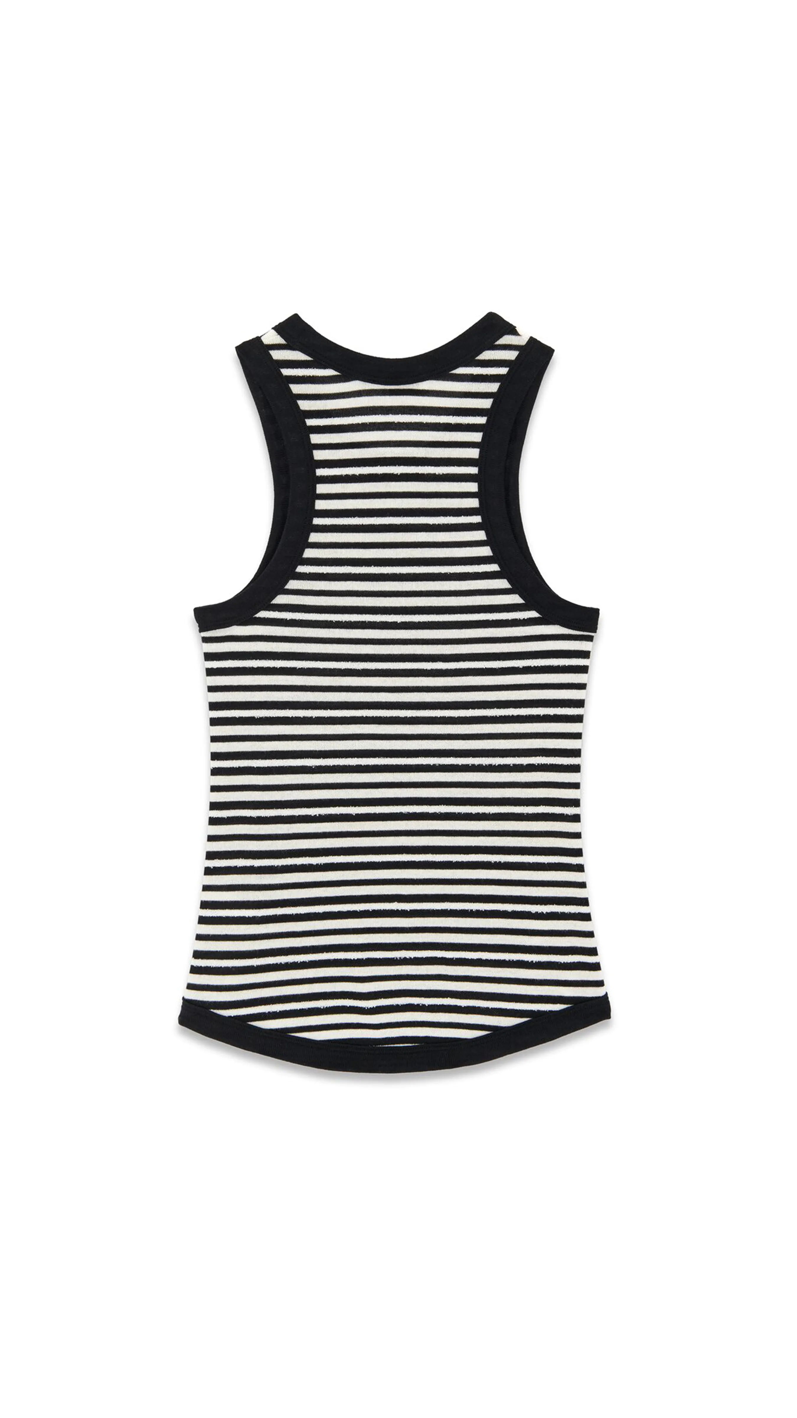 Cassandra Tank Top in Jersey - Black/White