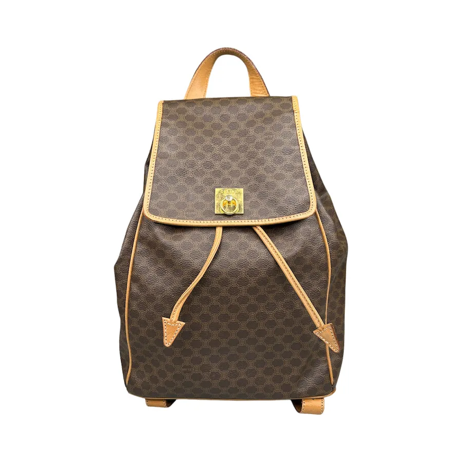 CELINE MACADAM COATED CANVAS BACKPACK