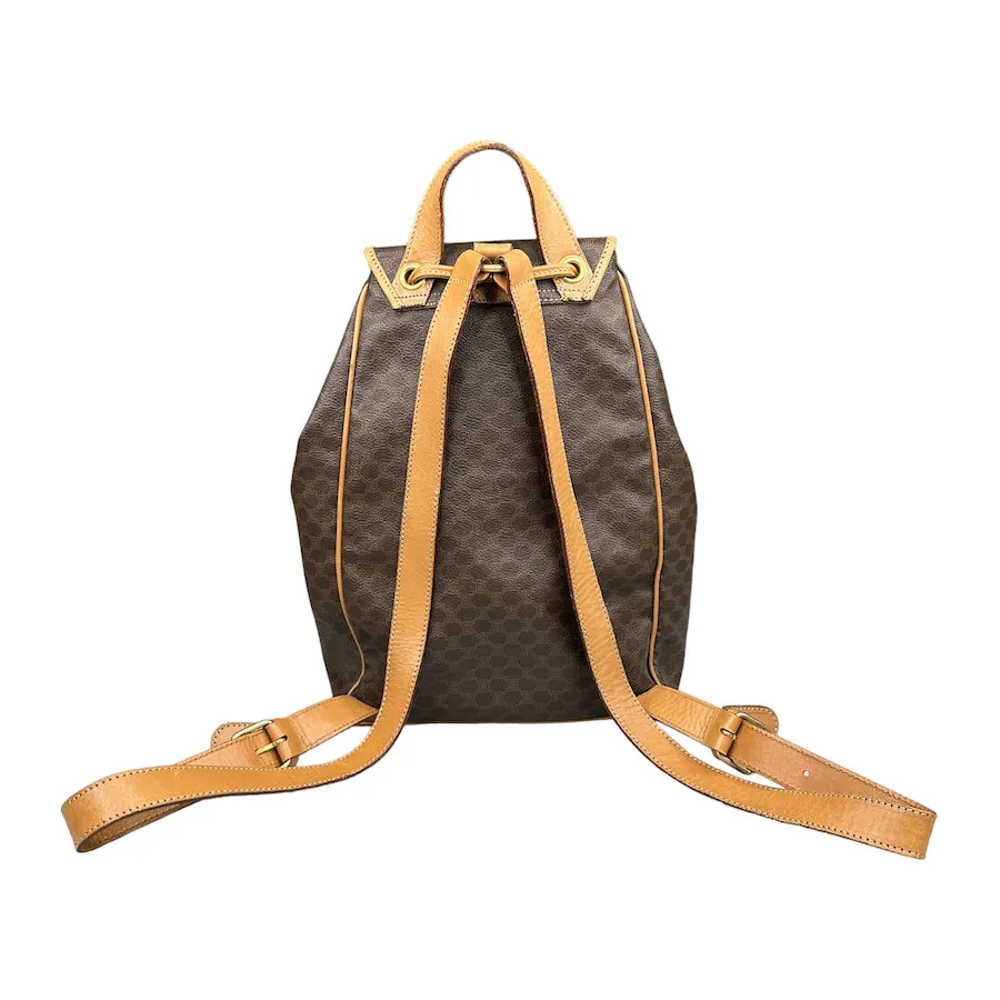 CELINE MACADAM COATED CANVAS BACKPACK