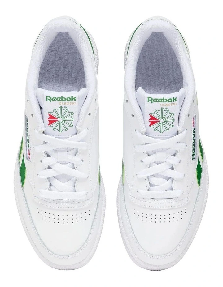 Club C Revenge Sneaker in White/Green