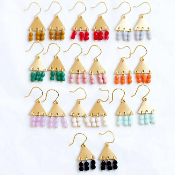 Colorful Geometric Earrings