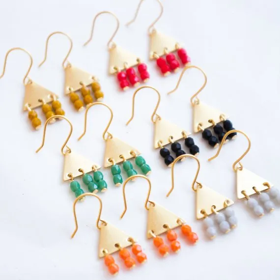 Colorful Geometric Earrings