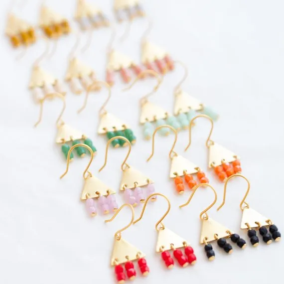 Colorful Geometric Earrings