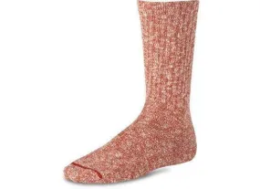 Cotton Ragg sock, Item no. 97169, Rust/White