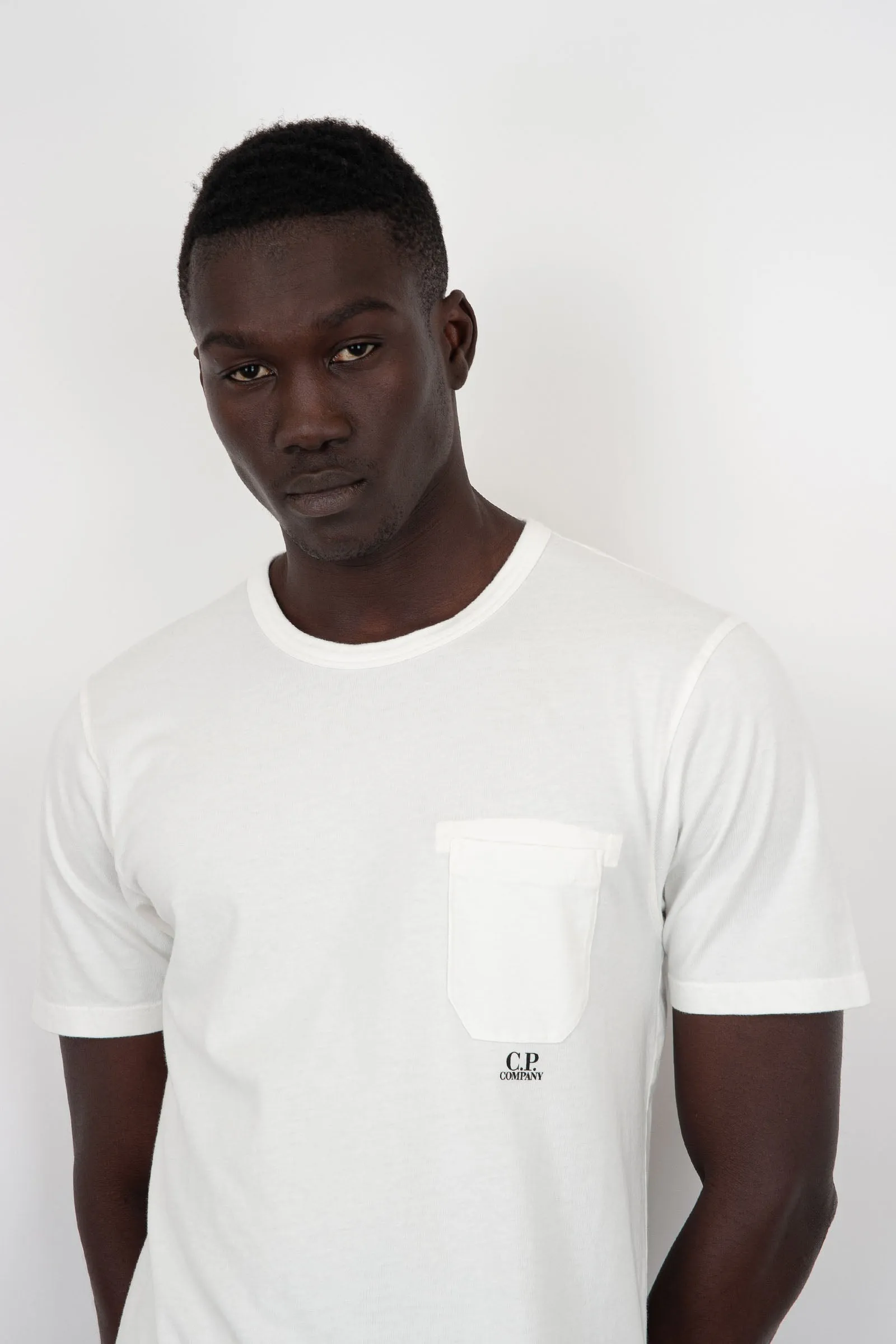 C.P. Company T-Shirt 24/1 Jersey Cotone Bianco