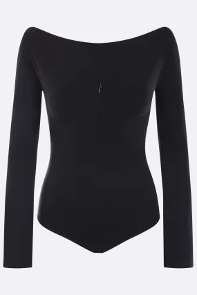 crepe jersey bodysuit