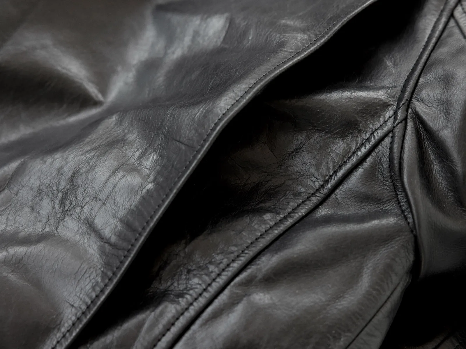 D-Pocket Fur Collar Jacket - Horsehide Leather - AVI LEATHER