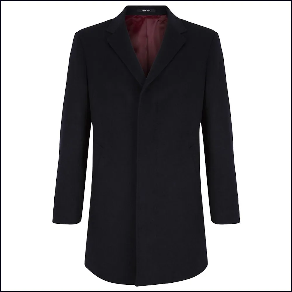 Douglas Navy Bremner Tailored Overcoat