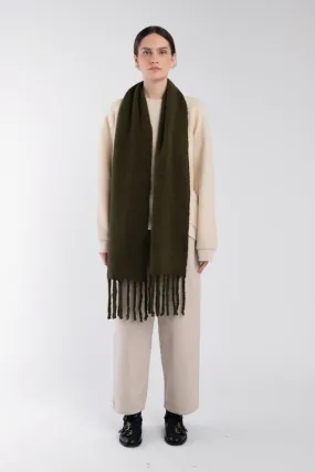 Fringe Scarf - Olive