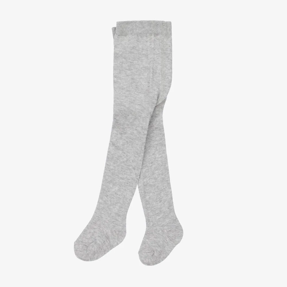 Grey Cotton Baby Tights