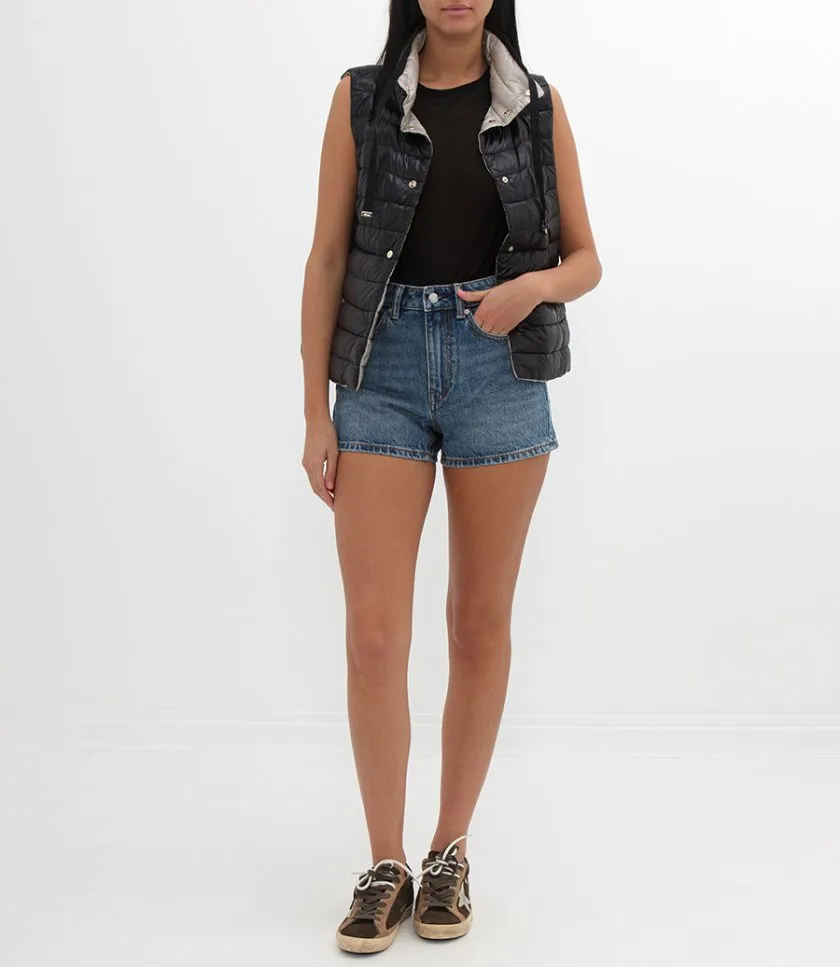 HERNOREVERSIBLE SLEEVELESS JACKET IN NYLON ULTRALIGHT