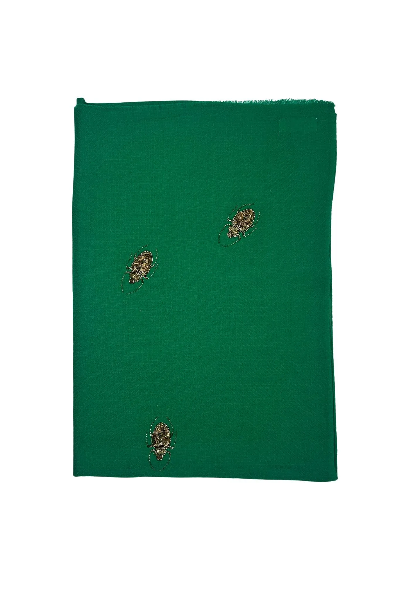 Janavi Embroidered Beetles Scarf