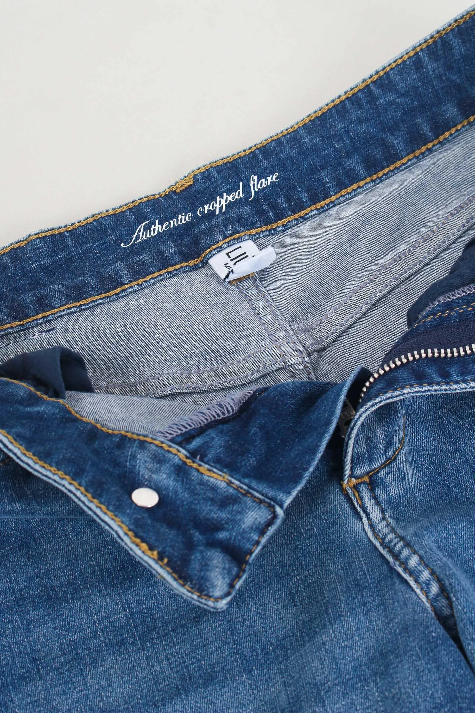 Jeans Authentic Cropped Denim Scuro