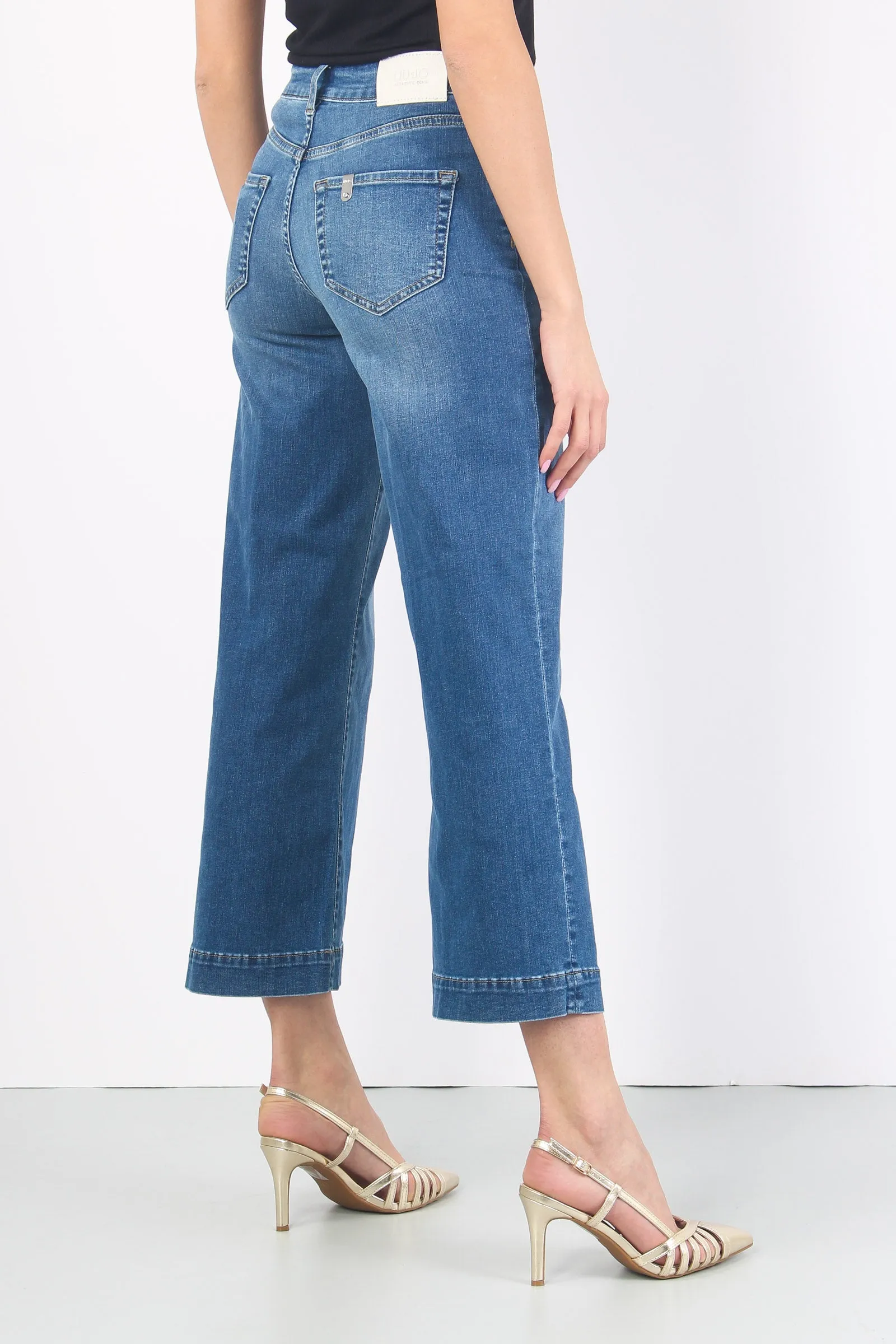 Jeans Authentic Cropped Denim Scuro