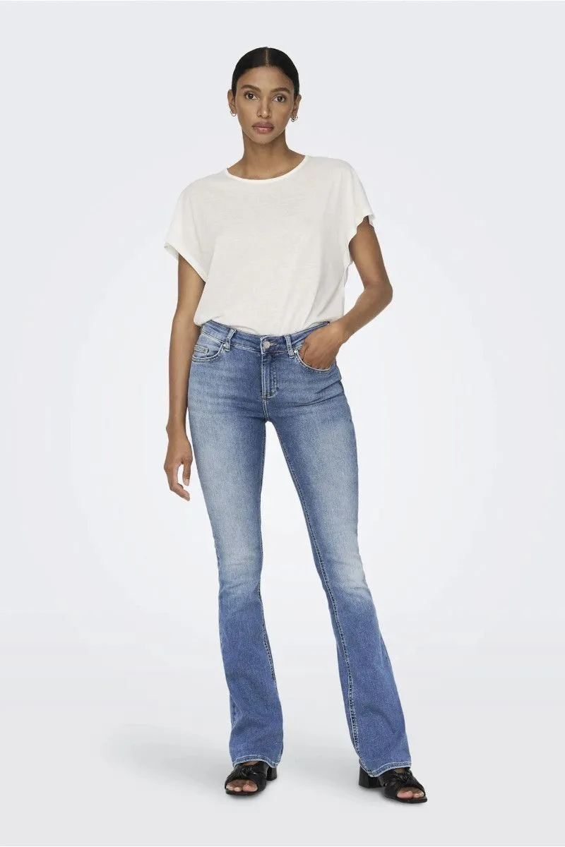 Jeans flare fit donna Azzurro