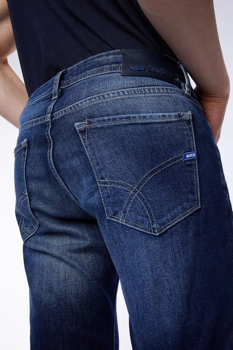 Jeans slim elasticizzati uomo Blu