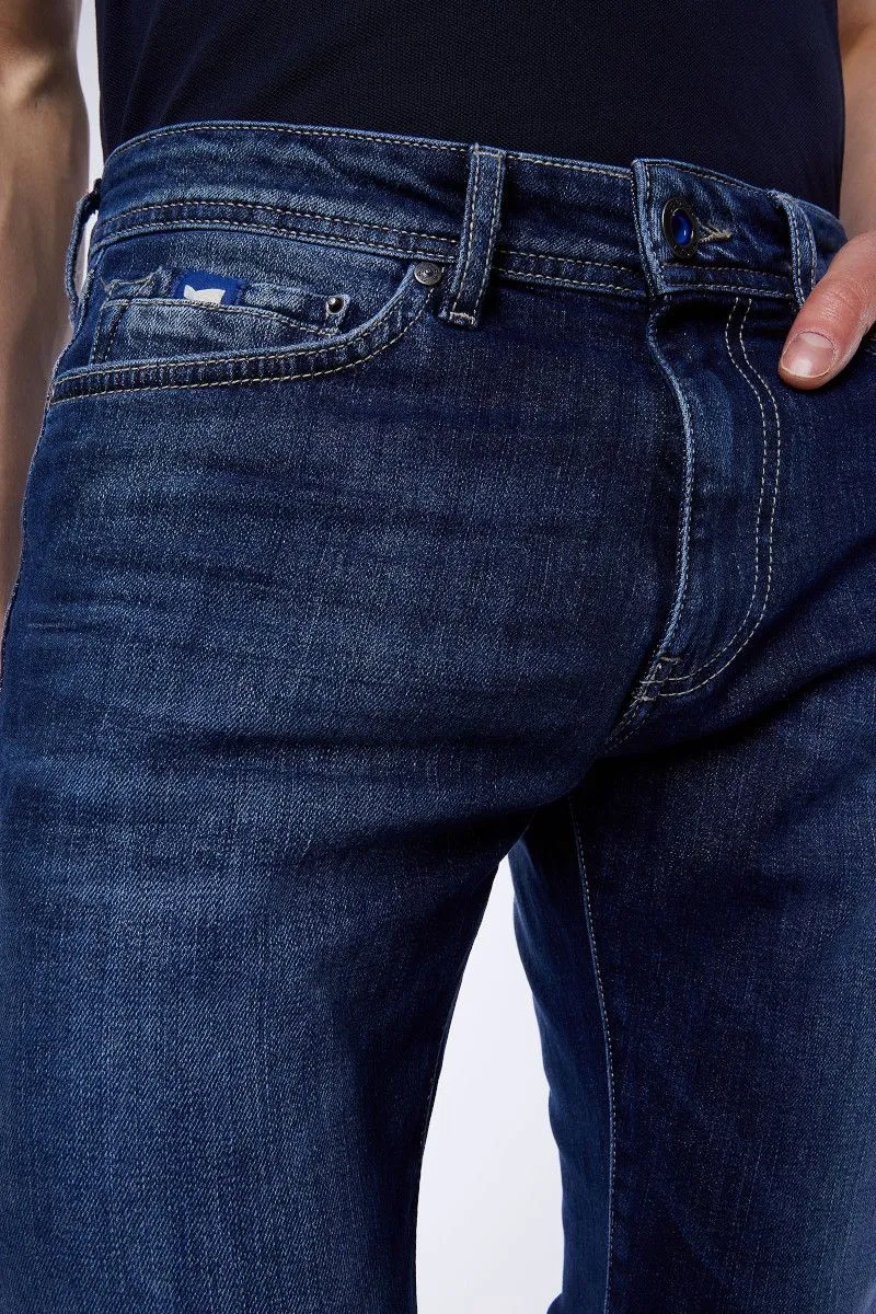 Jeans slim elasticizzati uomo Blu