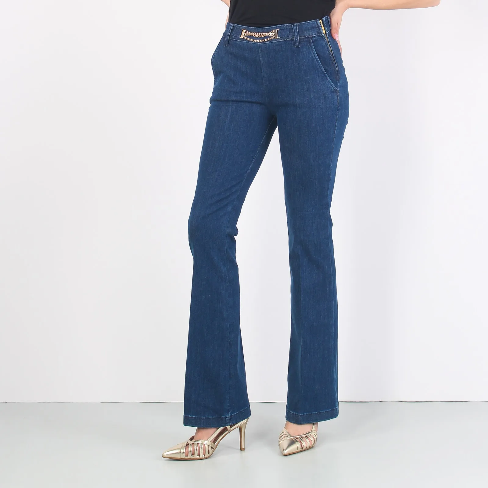 Jeans Zampa Catena Denim Scuro