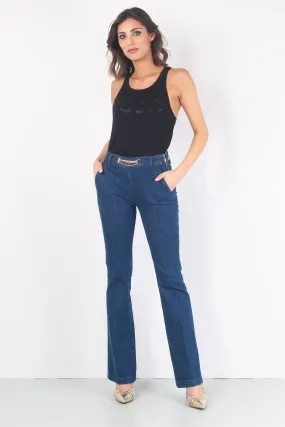 Jeans Zampa Catena Denim Scuro