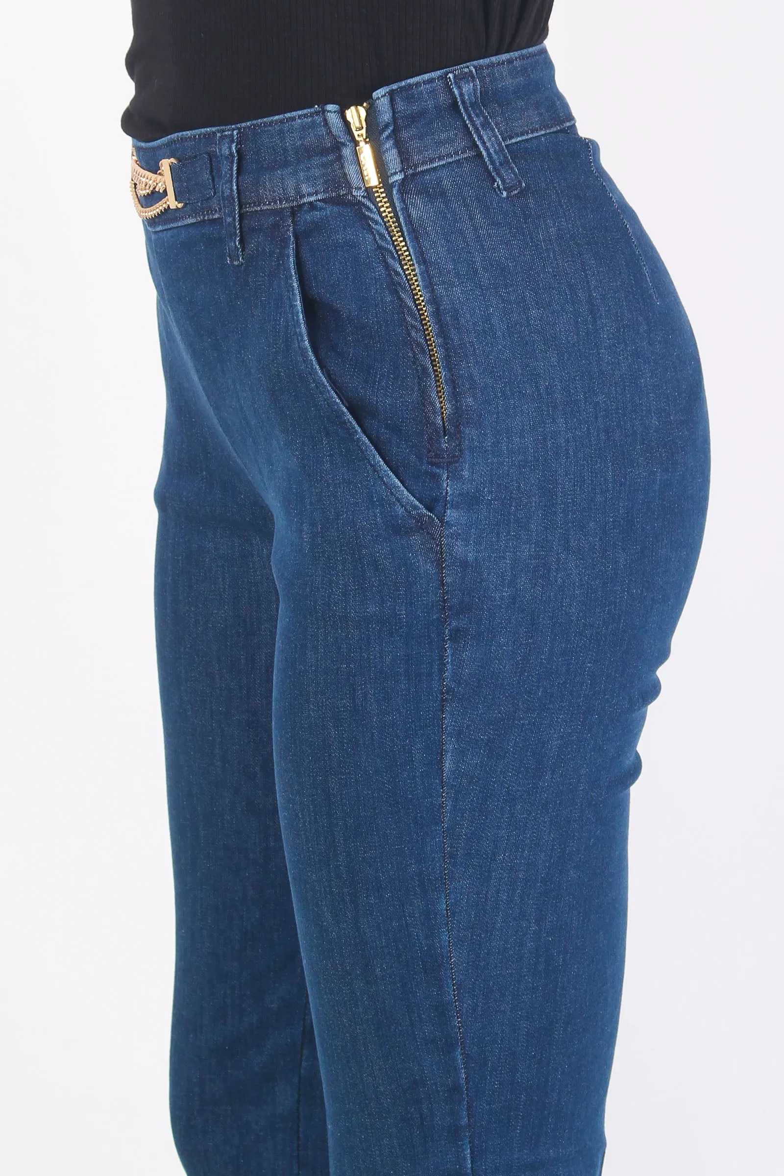 Jeans Zampa Catena Denim Scuro