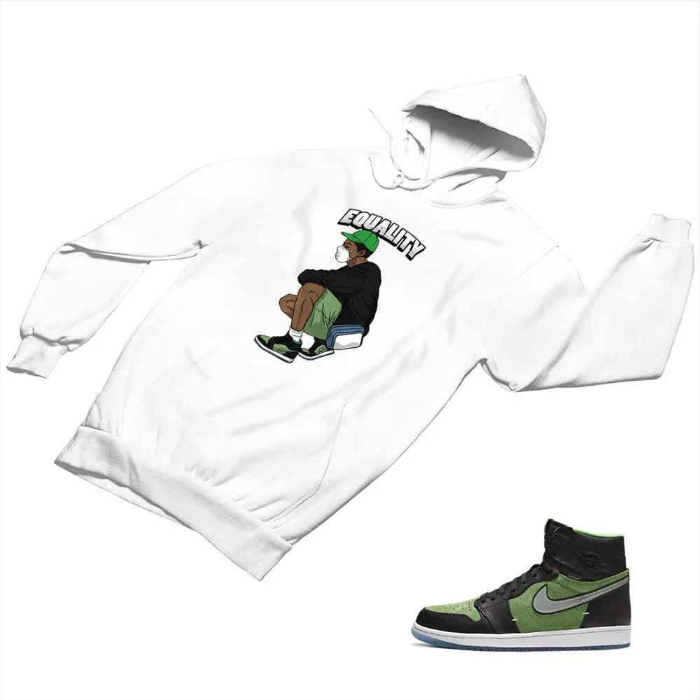 Jordan 1 Black Green Matching Custom Designed Hoodies JD 1-70-18