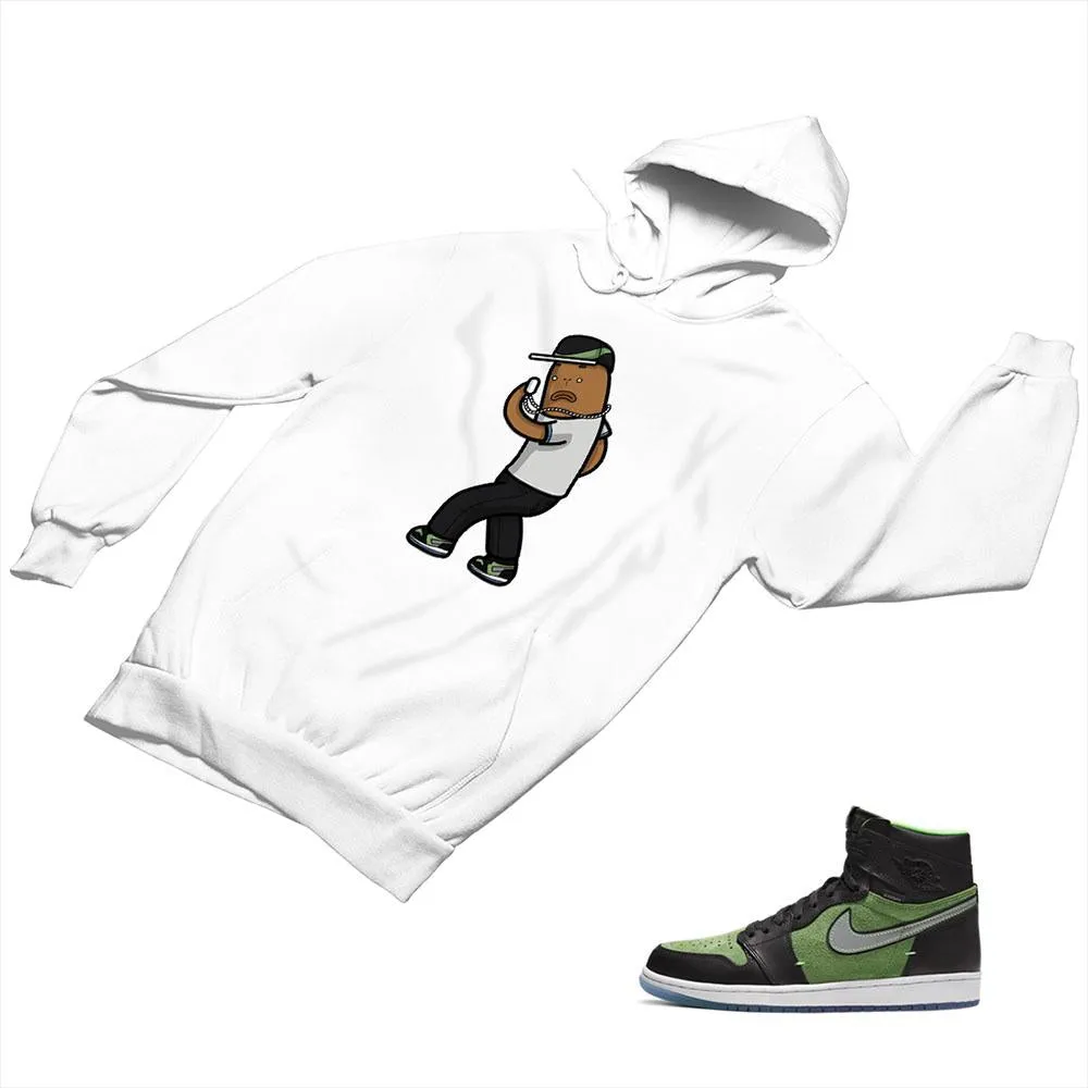 Jordan 1 Black Green Matching Custom Designed Hoodies JD 1-70-6