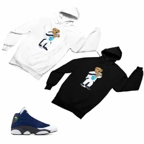 Jordan 13 flint grey Matching Custom Designed Hoodies JD 13-18-12