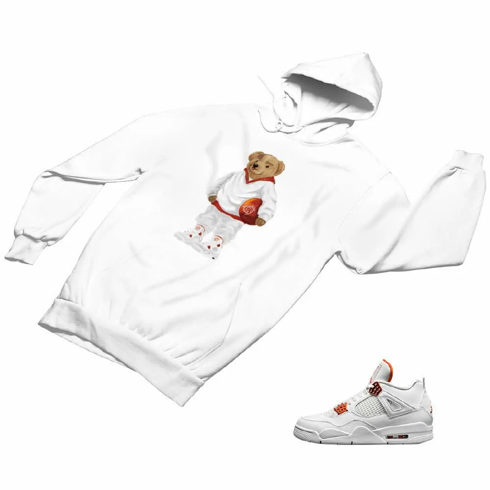 Jordan 4 Orange Matching Custom Designed Hoodies JD 4-23-12