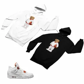 Jordan 4 Orange Matching Custom Designed Hoodies JD 4-23-12