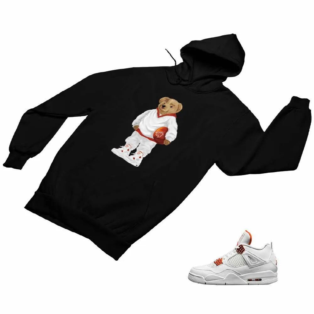 Jordan 4 Orange Matching Custom Designed Hoodies JD 4-23-12